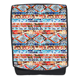 Cute colourful girly aztec patterns backpack