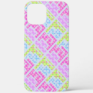 Cute colourful girly geometric graffiti patterns iPhone 12 pro max case
