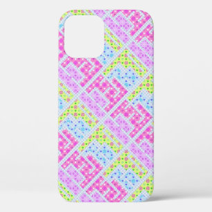 Cute colourful girly geometric graffiti patterns iPhone 12 pro case