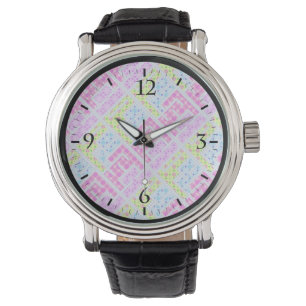 Cute colourful girly geometric graffiti patterns l watch