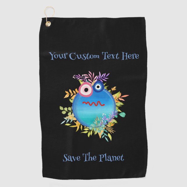 Cute Colourful  Golf Towel (Front)