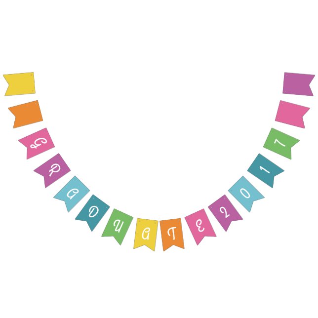 Cute Colourful Graduation Bunting Bunting (All)