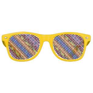 Cute colourful hand drawing mug retro sunglasses