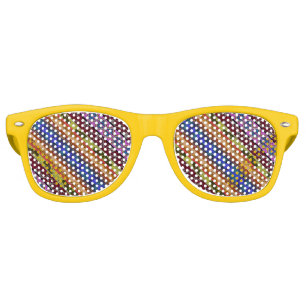 Cute colourful hand drawing retro sunglasses