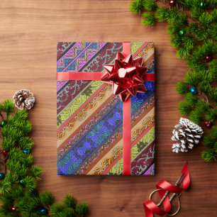 Cute colourful hand drawing wrapping paper