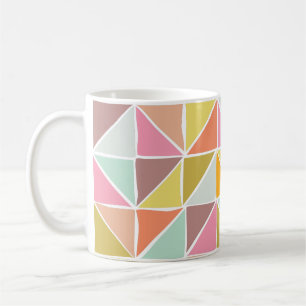 Cute Colourful Hand Drawn Geometric Pattern Coffee Mug
