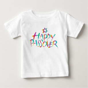 Cute Colourful Happy Passover  Baby T-Shirt