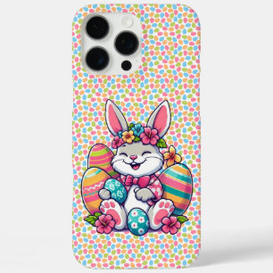 Cute,  & colourful Hawaiian/tropical Easter bunny iPhone 16 Pro Max Case