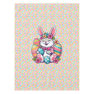 Cute,  & colourful Hawaiian/tropical Easter bunny Tablecloth