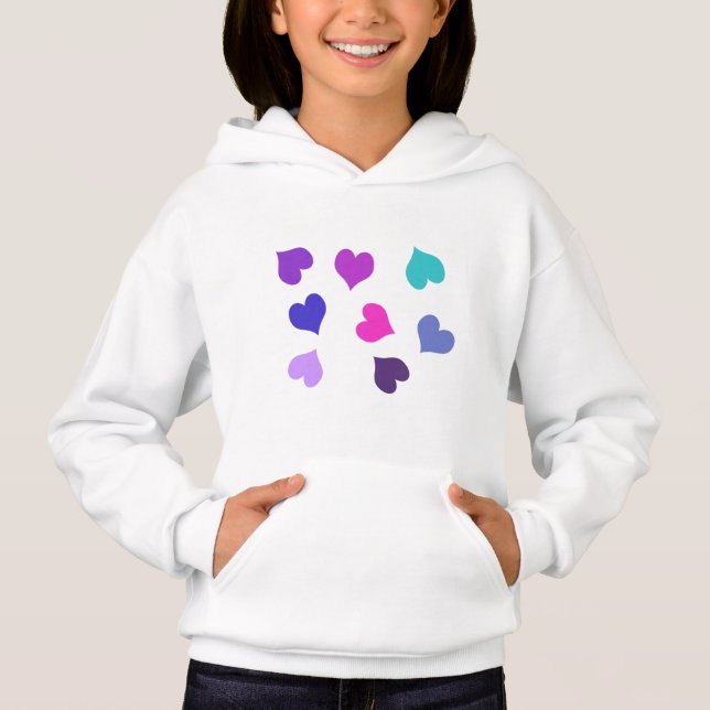 Cute colourful hearts (Front)