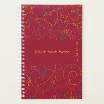Cute Colourful Hearts Pattern - Hearts Net-Red Win