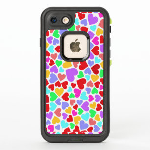 Cute colourful hearts patterns