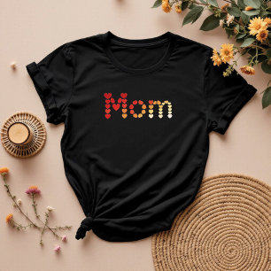 Cute Colourful Hearts   Sentimental Mum Life T-Shirt