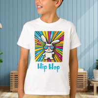 Cute Colourful Hip Hop Easter Bunny with Sunglasse