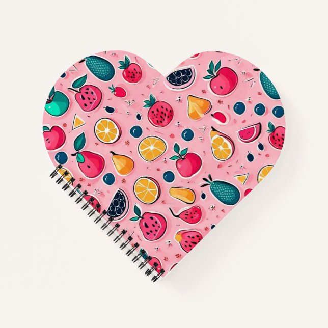 Cute colourful ice cream cones  notebook (Front)