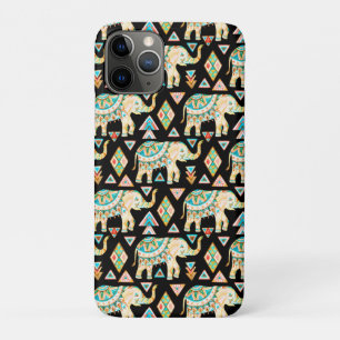 Cute colourful indian elephants pattern Case-Mate iPhone case