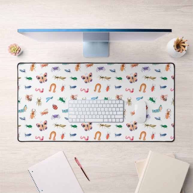 Cute Colourful Insect Pattern Desk Mat (Office 1)