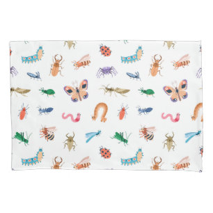Cute Colourful Insect Pattern Pillowcase
