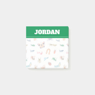Cute Colourful Insect Pattern Post-it Notes