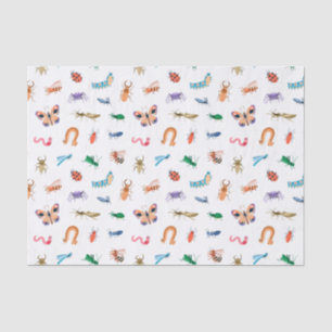 Cute Colourful Insect Pattern Tissue Paper
