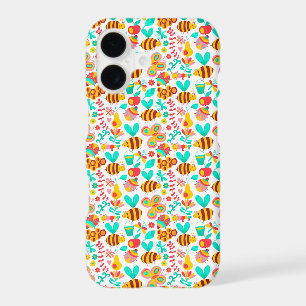 Cute colourful insects patterns