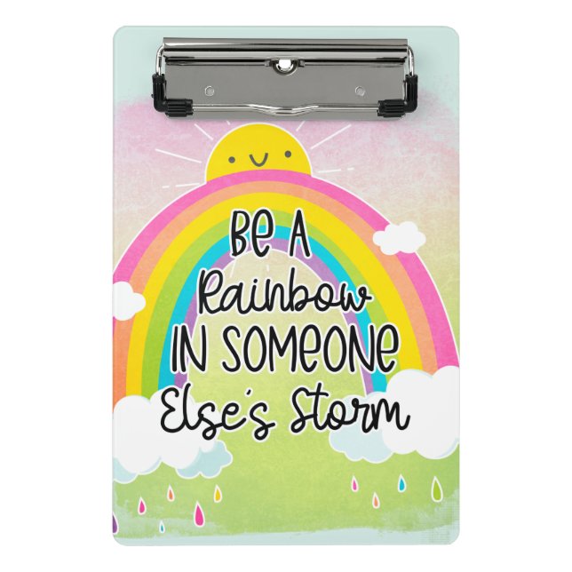 Cute & Colourful Inspirational Mini Clipboard (Front)