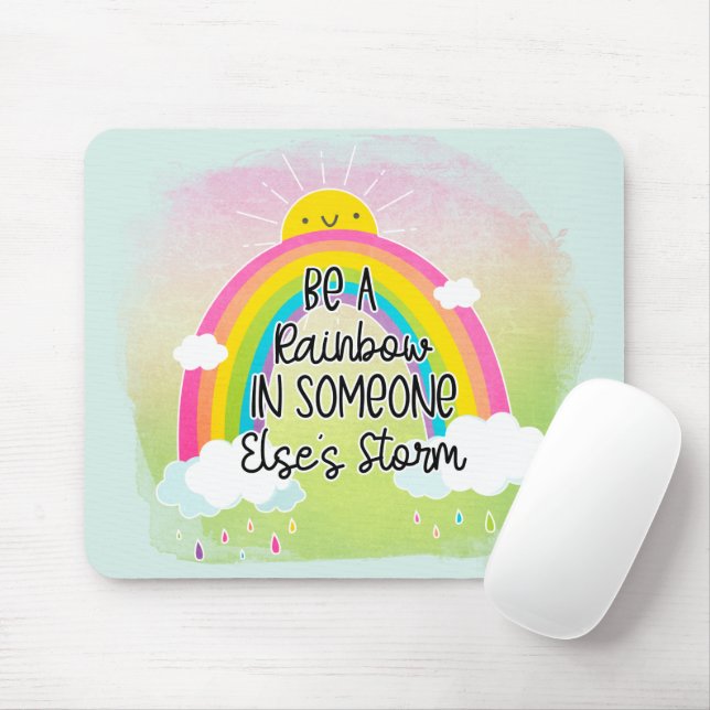 Cute & Colourful Inspirational Mouse Pad (With Mouse)