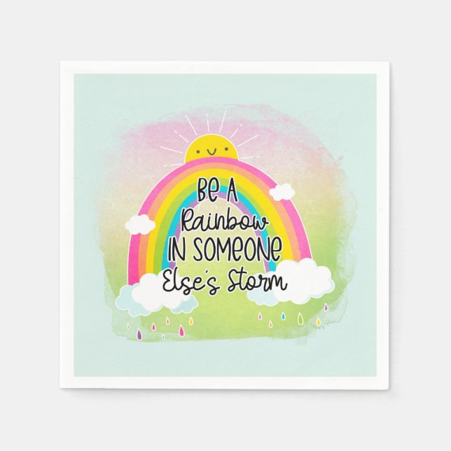 Cute & Colourful Inspirational Napkin (Front)