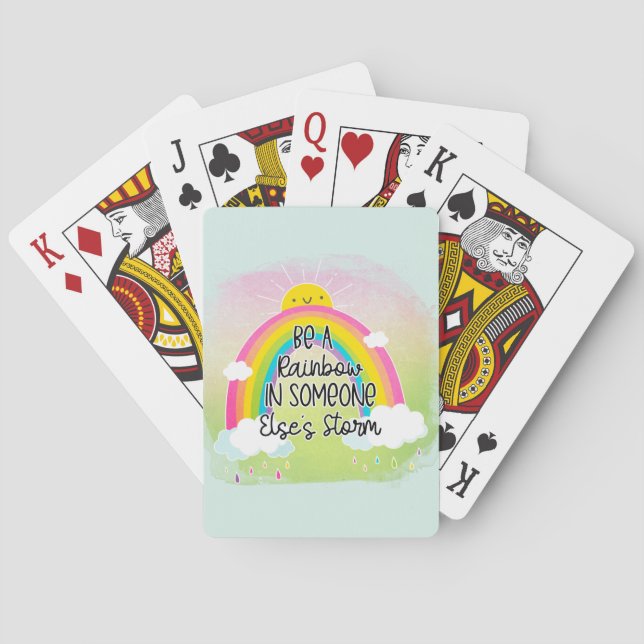 Cute & Colourful Inspirational Playing Cards (Back)