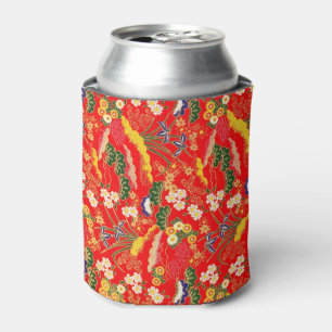 Cute colourful japanese floral patterns can cooler