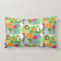 Cute Colourful Jungle Safari Cartoon Animals