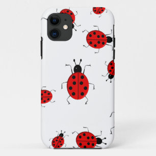 Cute colourful ladybugs clip art Case-Mate iPhone case