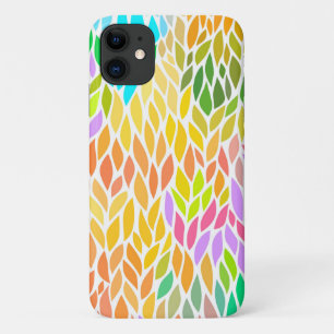 Cute colourful leaves pattern Case-Mate iPhone case