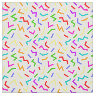 Cute colourful lines patterns fabric