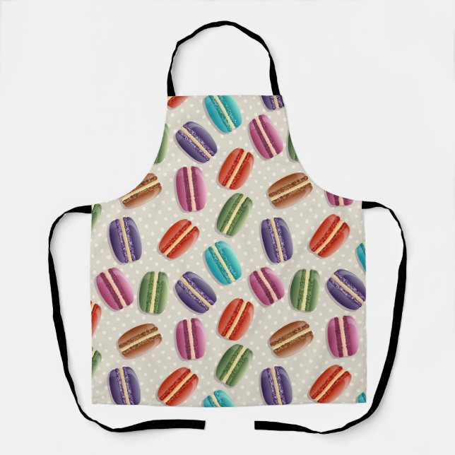 cute colourful macaron apron (Front)