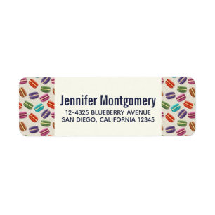Cute Colourful Macarons Pattern with Polka Dots