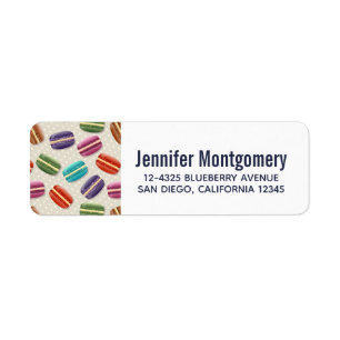 Cute Colourful Macarons Pattern with Polka Dots