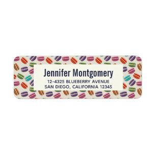 Cute Colourful Macarons Pattern with Polka Dots