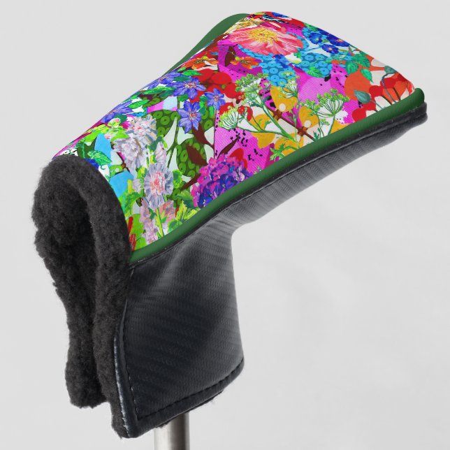 Cute colourful magic flowers All-Over-Print T-Shir Golf Head Cover (3/4 Front)