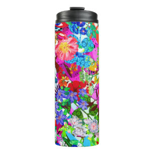 Cute colourful magic flowers All-Over-Print T-Shir Thermal Tumbler