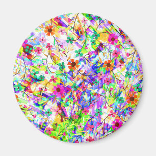 Cute colourful magic summer flowers Case-Mate iPho Magnet