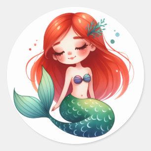 Cute Colourful Mermaid Stickers