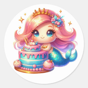 Cute Colourful Mermaid Stickers