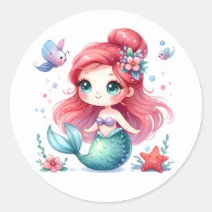 Cute Colourful Mermaid Stickers