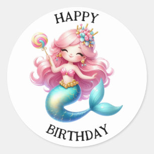 Cute Colourful Mermaid Stickers