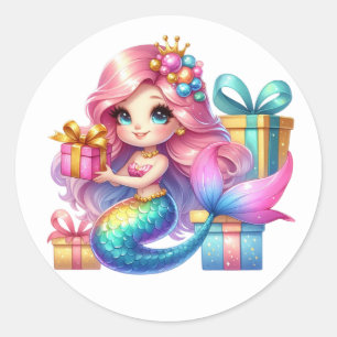 Cute Colourful Mermaid Stickers