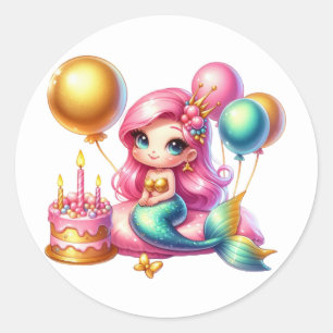 Cute Colourful Mermaid Stickers