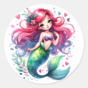 Cute Colourful Mermaid Stickers