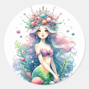 Cute Colourful Mermaid Stickers