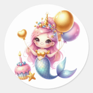 Cute Colourful Mermaid Stickers